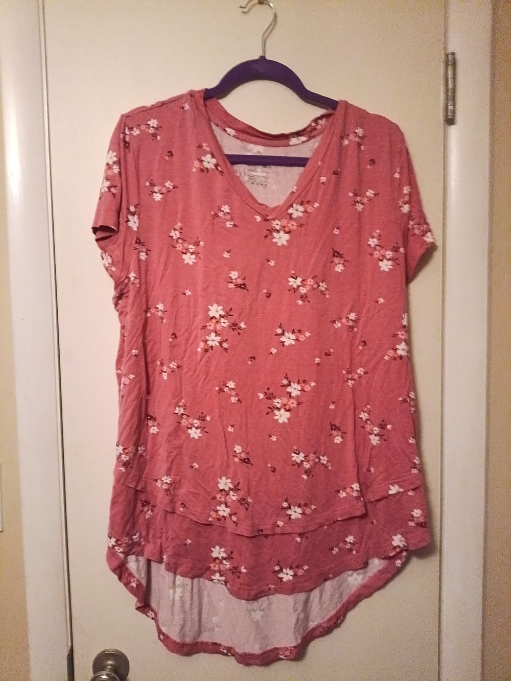 Latched Mama Dusty Rose Floral  Boyfriend T.